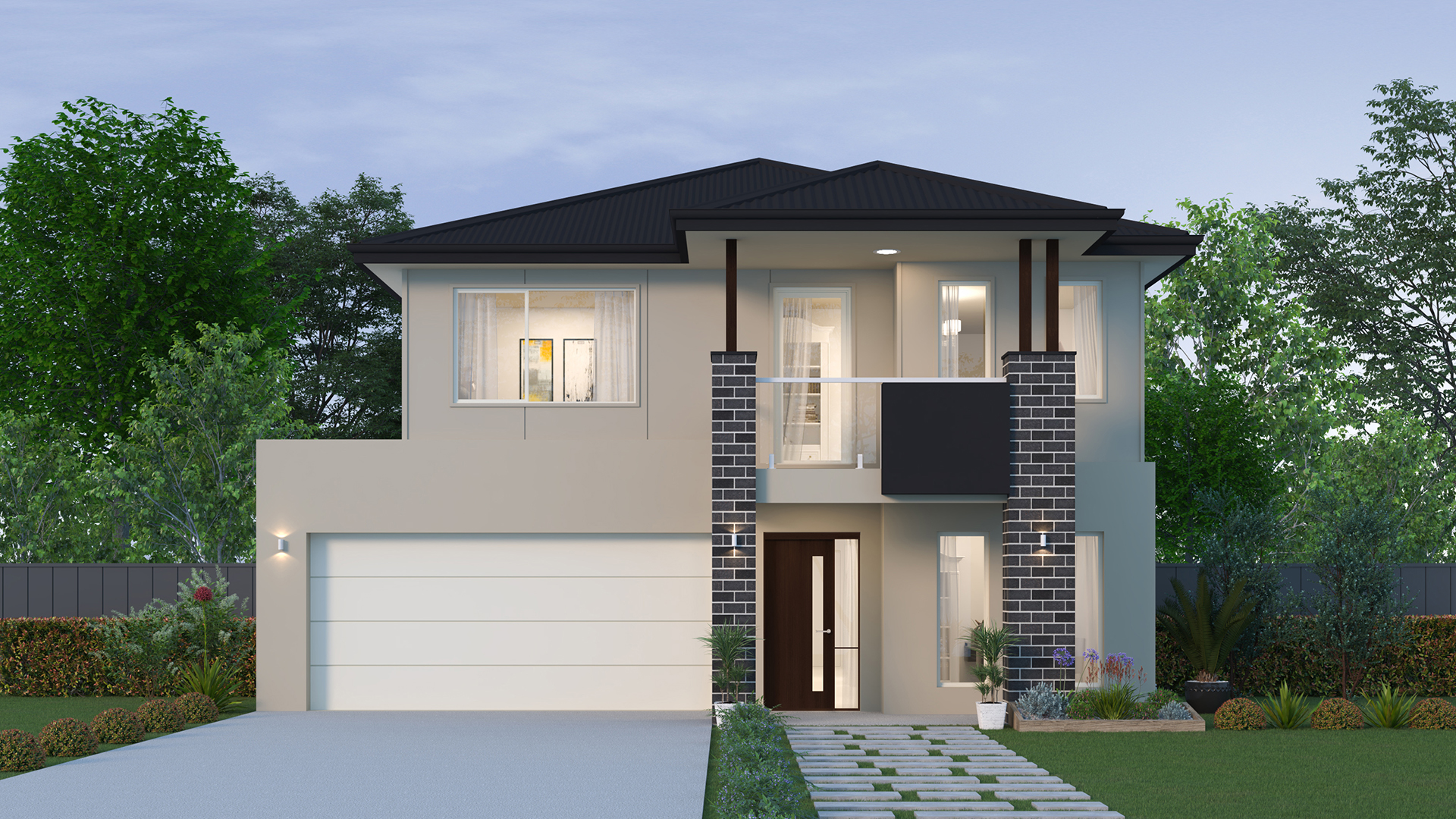 12.5m wide MODERN Colorbond BuildOver 1920x1080px