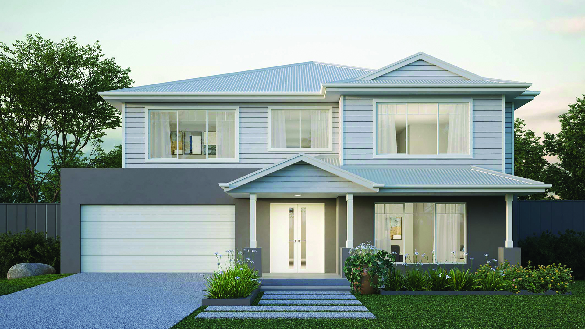 16m wide BRIDGEHAMPTON NB Colorbond BuildOver 1920x1080px