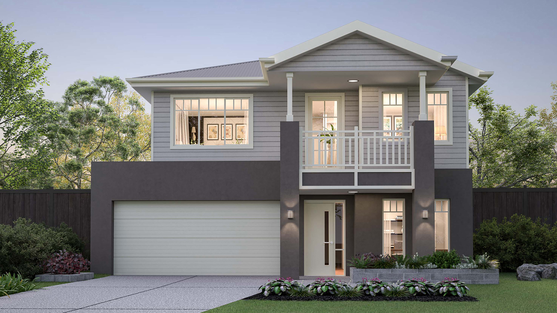 12.5m wide BRIDGEHAMPTON Colorbond BuildOver 1920x1080px