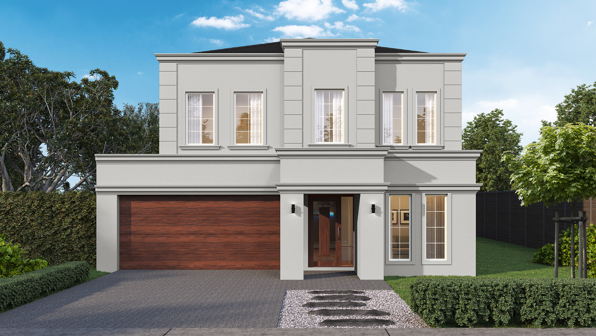 12.5m wide FRENCH PROVINCIAL MKII NB TiledRoof BuildOver 1920x1080px