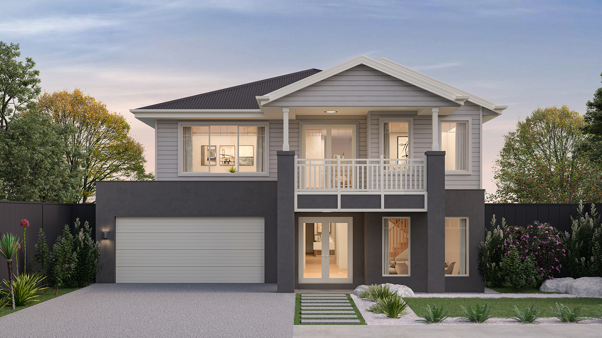 14m wide BRIDGEHAMPTON Colorbond BuildOver 1920x1080px