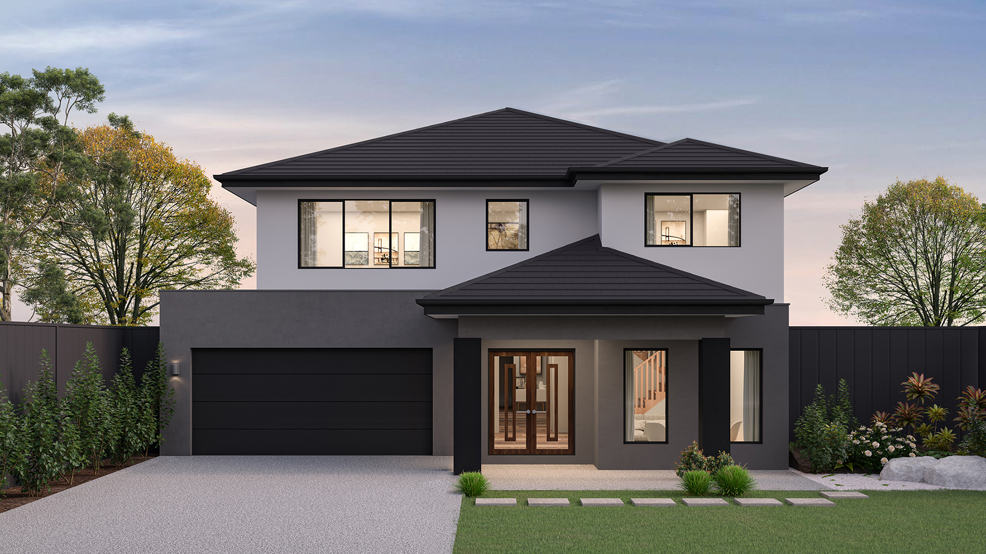 14m wide CONTEMPORARY NB TiledRoof BuildOver 1920x1080px