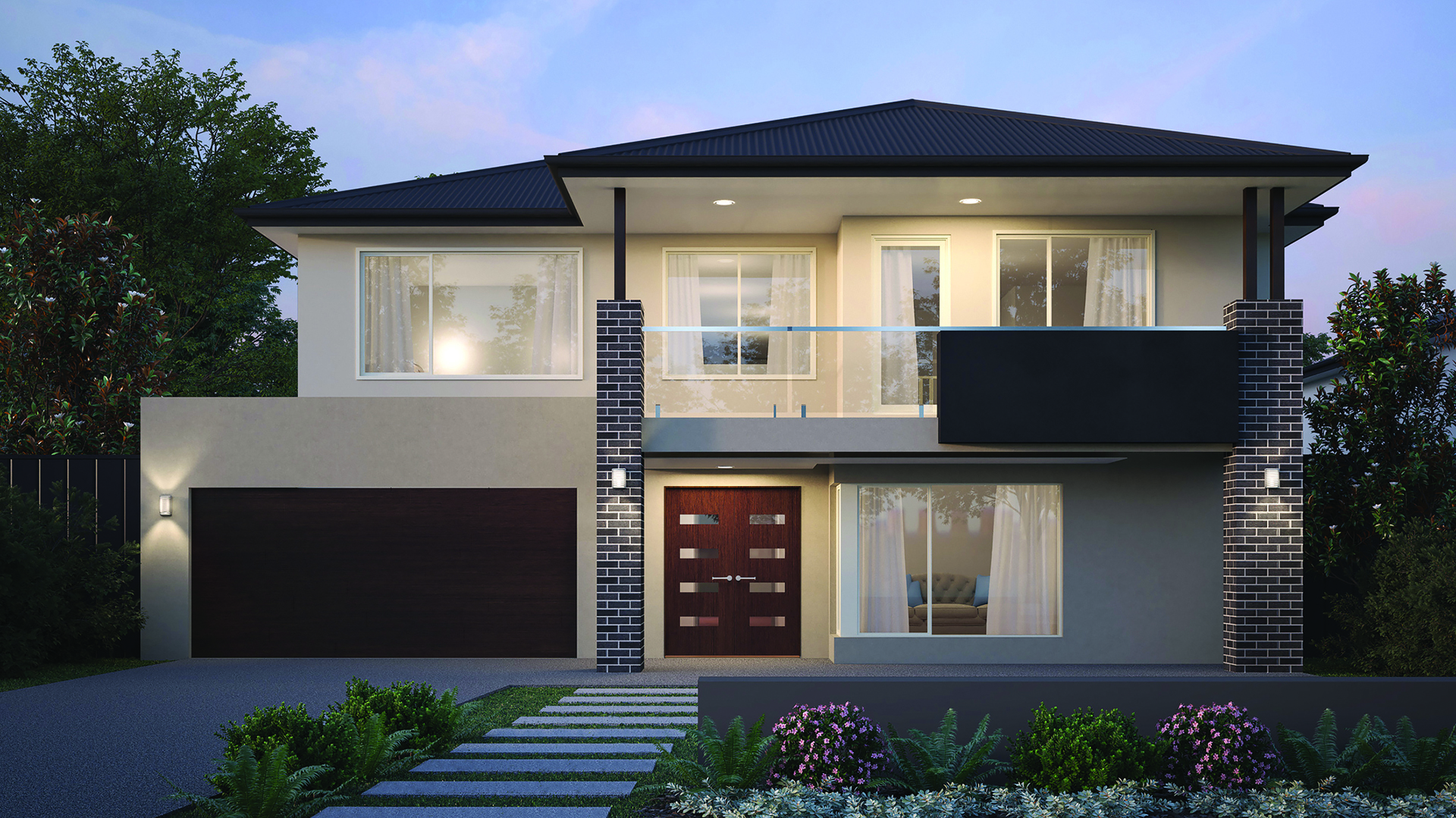 16m wide MODERN Colorbond BuildOver 1920x1080px