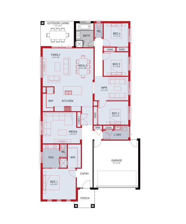 Chevron 28 3rd living 