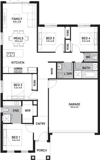 Lenado 18 4 Bed Rear Flip