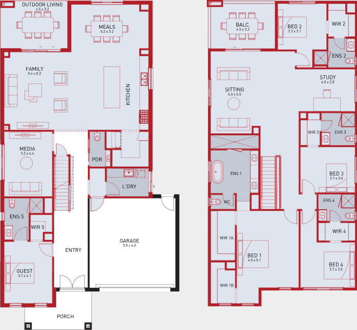 Sorrento 46B Rear BalconyGuest Bed Option