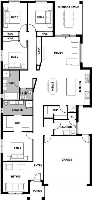 Orbit Homes New House Plans Aspendale 26 floorplan