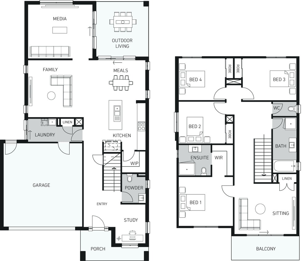 Orbit Homes New House Plans BELLEVUE 285 floorplan