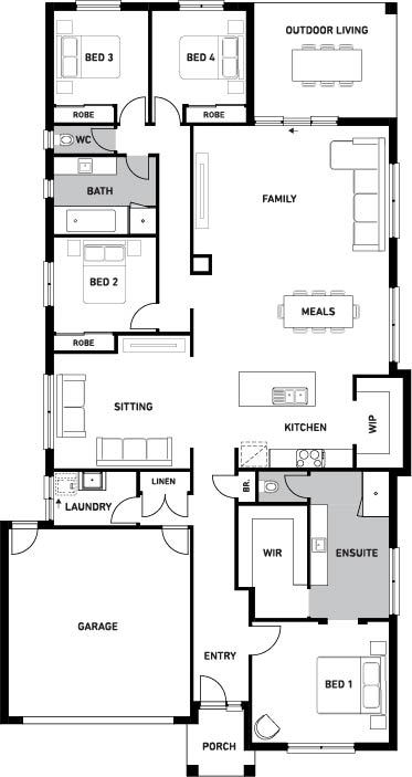 Orbit Homes New House Plans Barklay 29 floorplan