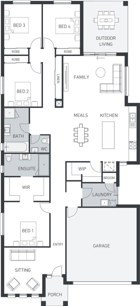 Orbit Homes New House Plans EDITHVALE 250 floorplan