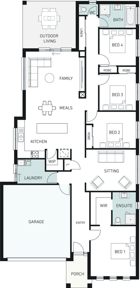Orbit Homes New House Plans HEATHMONT 228 floorplan