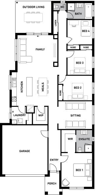 Orbit Homes New House Plans Heathmont 231 floorplan