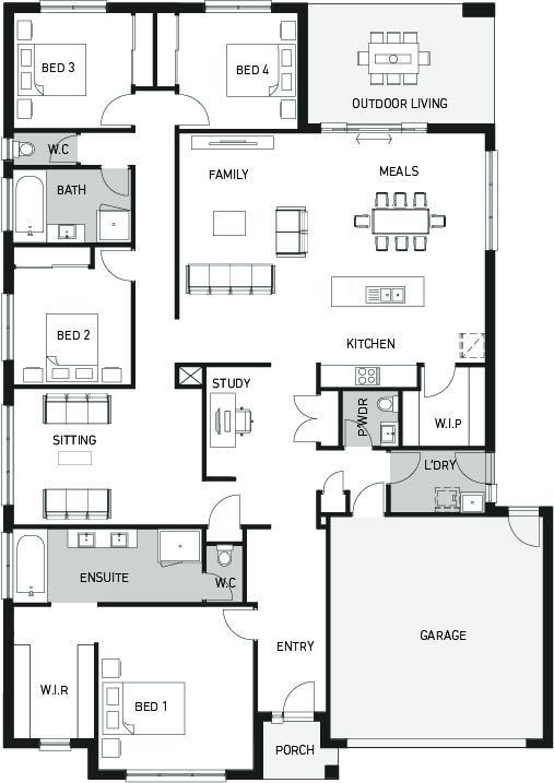 Orbit Homes New Home Plans JASPER 30 floorplan
