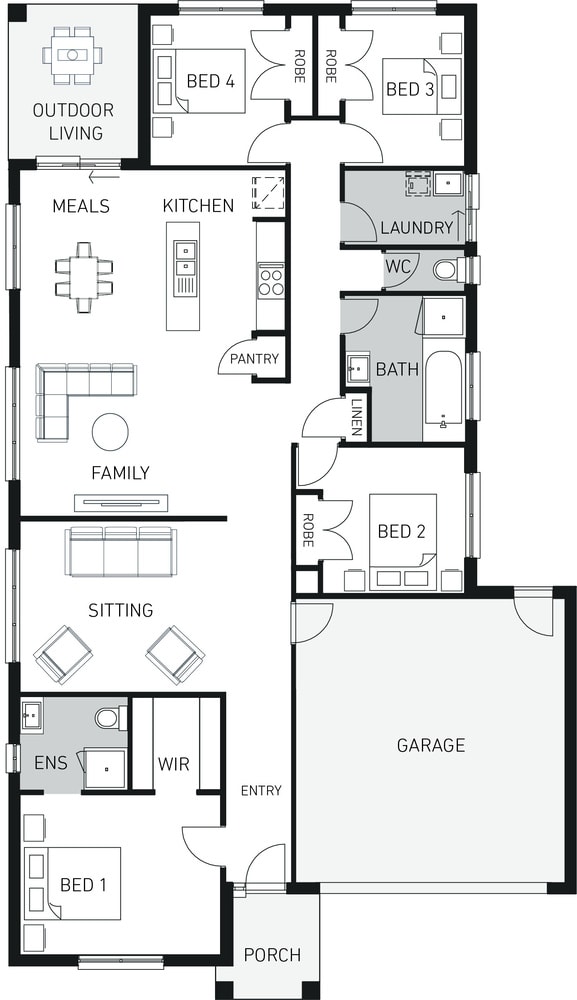Orbit Homes New Home Plans KENSINGTON 210 floorplan