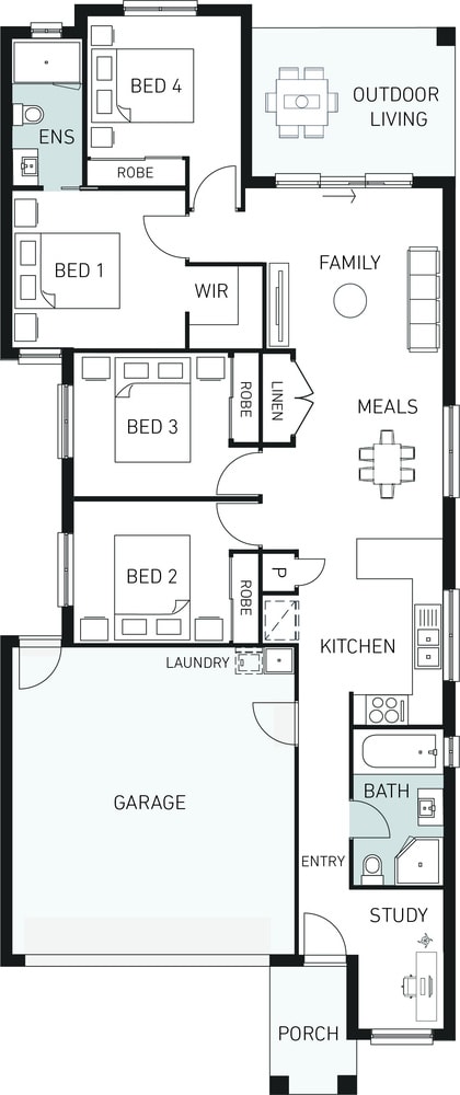 Orbit Homes New Home Plans STUDIO 166 floorplan