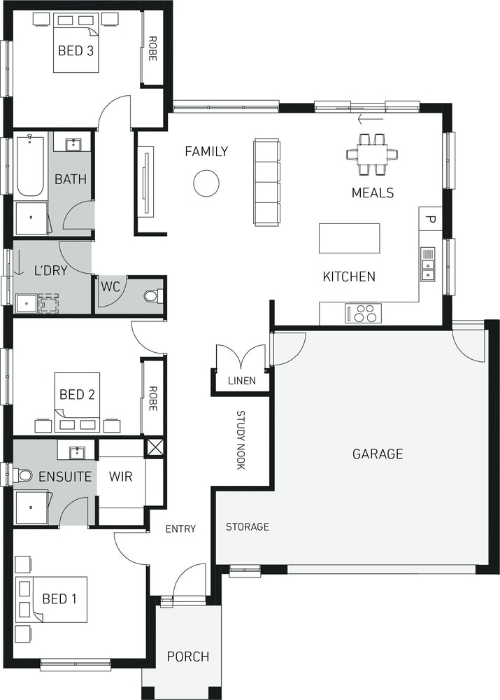 Orbit Homes New Home Plans STUDIO 171 floorplan