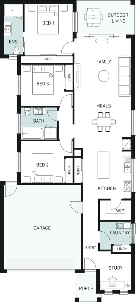 Orbit Homes New Home Plans ASCOT STUDIO 180 floorplan
