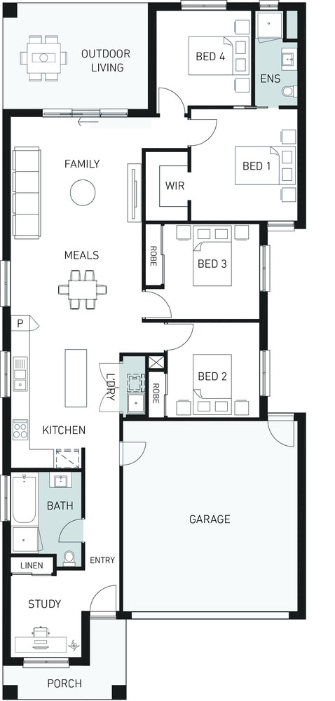 Orbit Homes New Home Plans Ascot STUDIO 186 floorplan