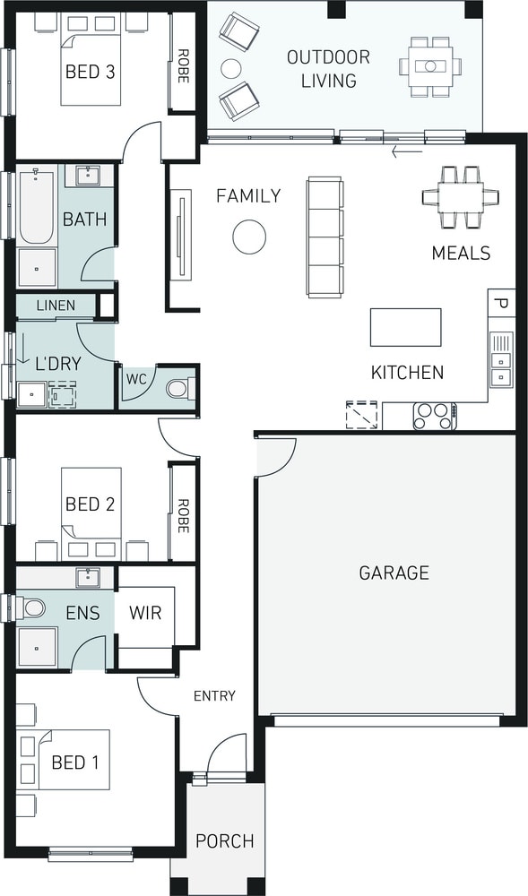 Orbit Homes New Home Plans STUDIO 187 floorplan