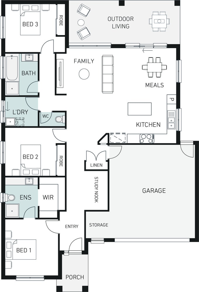 Orbit Homes New Home Plans STUDIO 200 floorplan