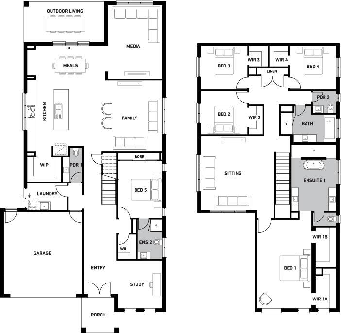 Orbit Homes New Home Plans Sorrento 45 floorplan