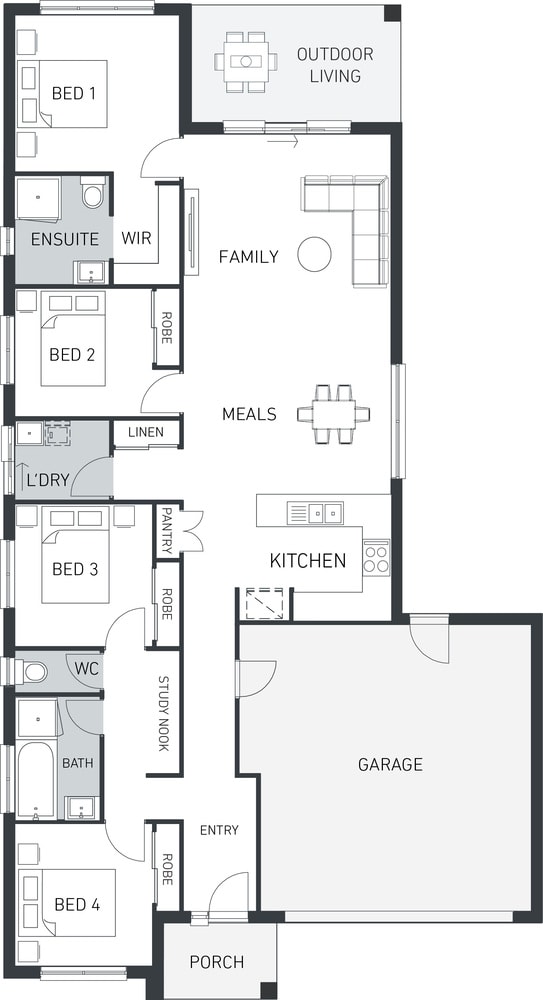 Orbit Homes New Home Plans WINDSOR 187 floorplan