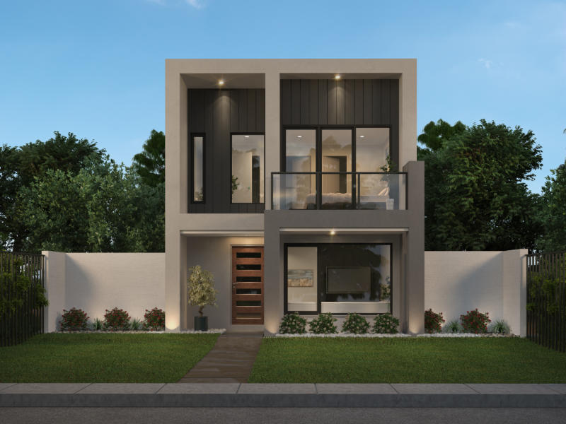 Orbit Homes Retro Facade Premium Townhouses Melbourne and Brisbane Home Builder